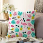 - Sonil-K3475-Gorsel - Realhomes  Realhomes Hello Summer Özel tasarımlı Modern Dijital Baskılı Modern Raşel Kadife Yastık Kırlent Kılıfı Realhomes