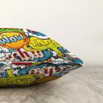 Pop Art Dijital Baskılı Modern Raşel Kadife Yastık Kırlent Kılıfı Realhomes