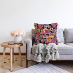 - Sonil-K3489-Gorsel-1 - Realhomes  Siyah Zeminde Love Özel Tasarımlı Dijital Baskılı Modern Raşel Kadife Yastık Kırlent Kılıfı Realhomes