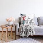 - Sonil-K3492-Gorsel-1 - Realhomes  Fashion Çizim Desenli Dijital Baskılı Modern Raşel Kadife Yastık Kırlent Kılıfı Realhomes