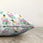 - Sonil-K3496-Gorsel-2 - Realhomes  Realhomes Pembe Flamingo Özel Tasarımlı Dijital Baskılı Modern Raşel Kadife Yastık Kırlent Kılıfı Realhomes