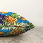 - Sonil-K3497-Gorsel-2 - Realhomes Ananas Tropikal Desenli Özel Tasarım Dijital Baskılı Modern Raşel Kadife Yastık Kırlent Kılıfı Realhomes