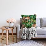 - Sonil-K3503-Gorsel-1 - Realhomes  Kamuflaj Kaplan Desenli Dijital Baskılı Modern Raşel Kadife Yastık Kırlent Kılıfı Realhomes