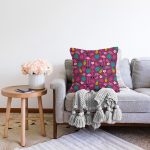 - Sonil-K3520-Gorsel-1 - Realhomes  Realhomes Mor Zeminde Hello Summer Özel Tasarımlı Dijital Baskılı Modern Raşel Kadife Yastık Kırlent Kılıfı Realhomes