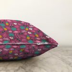 - Sonil-K3520-Gorsel-2 - Realhomes  Realhomes Mor Zeminde Hello Summer Özel Tasarımlı Dijital Baskılı Modern Raşel Kadife Yastık Kırlent Kılıfı Realhomes