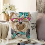 - Sonil-K3529-Gorsel - Realhomes  Özel Tasarım Köpekçik Tasarımlı Dijital Baskılı Modern Raşel Kadife Yastık Kırlent Kılıfı Realhomes