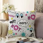 - Sonil-K3534-Gorsel - Realhomes Realhomes Puanlı Pop Art Tasarımlı Dijital Baskılı Modern Raşel Kadife Yastık Kırlent Kılıfı Realhomes