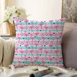 - Sonil-K3539-Gorsel - Realhomes  Flamingo Desenli Özel Tasarımlı Dijital Baskılı Modern Raşel Kadife Yastık Kırlent Kılıfı Realhomes