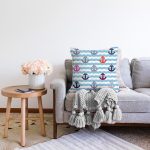 - Sonil-K3544-Gorsel-1 - Realhomes  Rengarenk Çapa Desenli Özel Tasarımlı Dijital Baskılı Modern Raşel Kadife Yastık Kırlent Kılıfı Realhomes