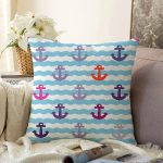 - Sonil-K3544-Gorsel - Realhomes  Rengarenk Çapa Desenli Özel Tasarımlı Dijital Baskılı Modern Raşel Kadife Yastık Kırlent Kılıfı Realhomes