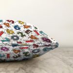 Özel Tasarım Rakamlar Dijital Baskılı Modern Raşel Kadife Yastık Kırlent Kılıfı Realhomes