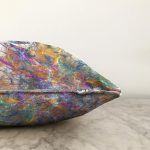 Suluboya Desenli Dijital Baskılı Modern Raşel Kadife Yastık Kırlent Kılıfı Realhomes