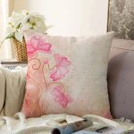 - Sonil-K3613-Gorsel - Realhomes  Çiçek Motifli Tasarım Dijital Baskılı Modern Raşel Kadife Yastık Kırlent Kılıfı Realhomes