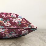 - Sonil-K3627-Gorsel-2 - Realhomes Kırmızı Zeminde Çiçek Motifli Dijital Baskılı Özel Tasarım Modern Raşel Kadife Yastık Kırlent Kılıfı Realhomes