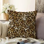 - Sonil-K3660-Gorsel - Realhomes Leopar Motifli Dijital Baskılı Raşel Kadife Yastık Kırlent Kılıfı Realhomes