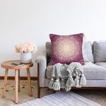 Etnik Desenli Özel Tasarım Dijital Baskılı Modern Raşel Kadife Yastık Kırlent Kılıfı Realhomes