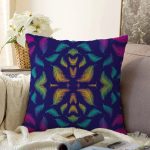 - Sonil-K3677-Gorsel - Realhomes  Ebru Motifli Dijital Baskılı Modern Raşel Kadife Yastık Kırlent Kılıfı Realhomes