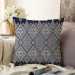 Geometrik Motifler Özel tasarım Dijital Baskılı Raşel Kadife Yastık Kırlent Kılıfı Realhomes