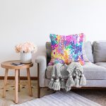 Spring Özel Tasarım Dijital Baskılı Modern Raşel Kadife Yastık Kırlent Kılıfı Realhomes