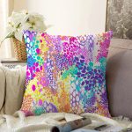Spring Özel Tasarım Dijital Baskılı Modern Raşel Kadife Yastık Kırlent Kılıfı Realhomes