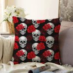 Etnik Motifli Dijital Baskılı Modern Raşel Kadife Yastık Kırlent Kılıfı Realhomes