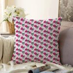 - Sonil-K3697-Gorsel - Realhomes  İskelet Ve Gül Figürlü Tasarım Dijital Baskılı Modern Raşel Kadife Yastık Kırlent Kılıfı Realhomes