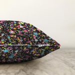 Renkli Yıldızlar Özel tasarım Dijital Baskılı Raşel Kadife Yastık Kırlent Kılıfı Realhomes