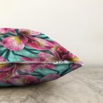 - Sonil-K3703-Gorsel-2 - Realhomes  mavi zeminli Rengarenk Çiçekler Modern Raşel Kadife Yastık Kırlent Kılıfı Realhomes