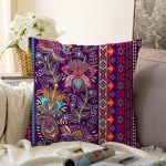- Sonil-K3708-Gorsel - Realhomes Etnik Motifli Dijital Baskılı Modern Raşel Kadife Yastık Kırlent Kılıfı Realhomes