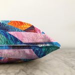 Multi Renkler Dijital Baskılı Modern Raşel Kadife Yastık Kırlent Kılıfı Realhomes