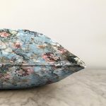 Çiçek motifli Özel Tasarım Dijital Baskılı Modern Raşel Kadife Yastık Kırlent Kılıfı Realhomes