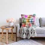 Spring Özel Tasarım Dijital Baskılı Modern Raşel Kadife Yastık Kırlent Kılıfı Realhomes