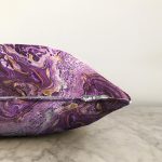 - Sonil-K3739-Gorsel-2 - Realhomes  Ebru Motifli Dijital Baskılı Modern Raşel Kadife Yastık Kırlent Kılıfı Realhomes