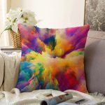 3 Boyutlu Dijital Baskılı Modern Raşel Kadife Yastık Kırlent Kılıfı Realhomes