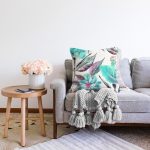 Mavinin Zarafeti Dijital Baskılı Modern Raşel Kadife Yastık Kırlent Kılıfı Realhomes