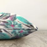 Mavinin Zarafeti Dijital Baskılı Modern Raşel Kadife Yastık Kırlent Kılıfı Realhomes