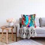 Balık Motifli Dijital Baskılı Modern Raşel Kadife Yastık Kırlent Kılıfı Realhomes