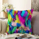 - Sonil-K3759-Gorsel - Realhomes  Multi Renkler Dijital Baskılı Modern Raşel Kadife Yastık Kırlent Kılıfı Realhomes