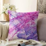 Renkli Geometrik Abstract Desenli Özel Tasarım Dijital Baskılı Modern Raşel Kadife Yastık Kırlent Kılıfı Realhomes