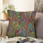- Sonil-K3780-Gorsel - Realhomes  Suluboya Desenli Dijital Baskılı Modern Raşel Kadife Yastık Kırlent Kılıfı Realhomes