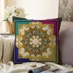 - Sonil-K3790-Gorsel - Realhomes  Damask Motifli Özel Tasarım Dijital Baskılı Modern Raşel Kadife Yastık Kırlent Kılıfı Realhomes