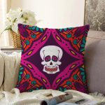 - Sonil-K3816-Gorsel - Realhomes  Renkli İskelet Özel Seri Dijital Baskılı Modern Raşel Kadife Yastık Kırlent Kılıfı Realhomes