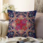 - Sonil-K3819-Gorsel - Realhomes Etnik Desenli Özel Tasarım Dijital Baskılı Modern Şönil Yastık Kırlent Kılıfı Realhomes