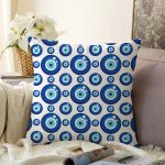 - Sonil-K3823-Gorsel - Realhomes  Nazar Boncuğu Motifli Dijital Baskılı Modern Raşel Kadife Yastık Kırlent Kılıfı Realhomes