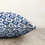 - Sonil-K3823-Gorsel-2 - Realhomes  Nazar Boncuğu Motifli Dijital Baskılı Modern Raşel Kadife Yastık Kırlent Kılıfı Realhomes