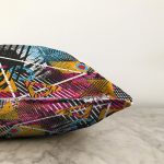 - Sonil-K3837-Gorsel-2 - Realhomes Soyut Karmaşık Renkli Özel Tasarım Dijital Baskılı Modern Raşel Kadife Yastık Kırlent Kılıfı Realhomes