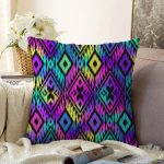 - Sonil-K3838-Gorsel - Realhomes Baklava Desenli Özel Tasarım Dijital Baskılı Modern Raşel Kadife Yastık Kırlent Kılıfı Realhomes