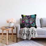 Abstract İskelet Özel Tasarım Dijital Baskılı Modern Raşel Kadife Yastık Kırlent Kılıfı Realhomes