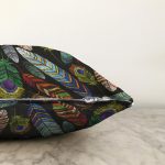 - Sonil-K3852-Gorsel-2 - Realhomes Renkli yapraklar Dijital Baskılı Modern Raşel Kadife Yastık Kırlent Kılıfı Realhomes