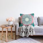 Çini Motifli Dijital Baskılı Modern Raşel Kadife Yastık Kırlent Kılıfı Realhomes